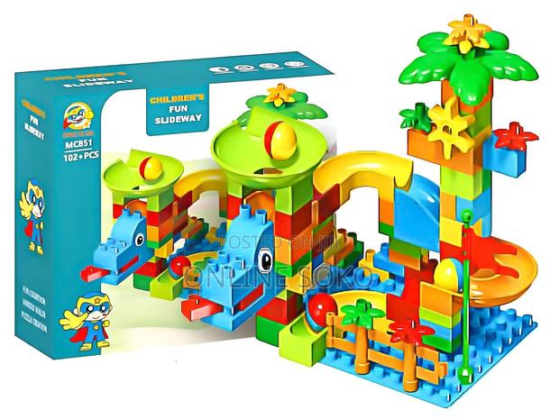 102pcs Kids Marble Run Track Set – Stem Building Blocks Toy Set - thumbnail 2