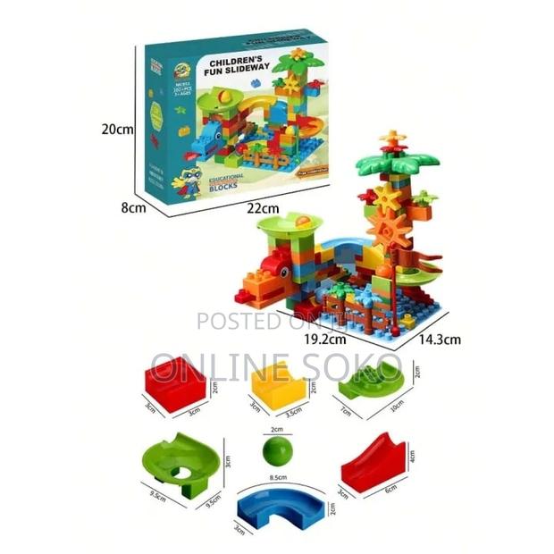 102pcs Kids Marble Run Track Set – Stem Building Blocks Toy Set - thumbnail 3