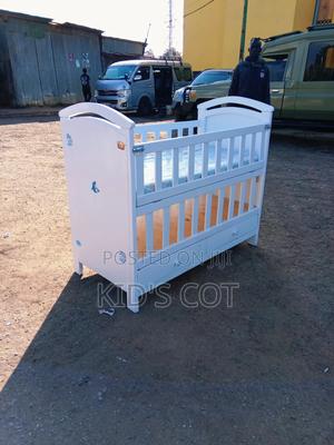 2 Leveled Baby Cot With Mattress - main view
