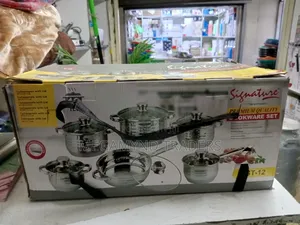 12pc Signature Stainless Steel Sufuria / Induction Stainless Sufuria