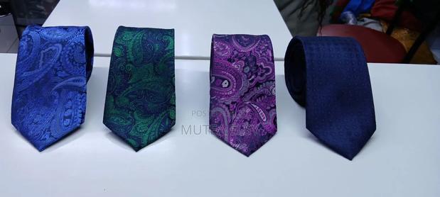 Green Orange Stripped Executive Tie Sets - thumbnail 3