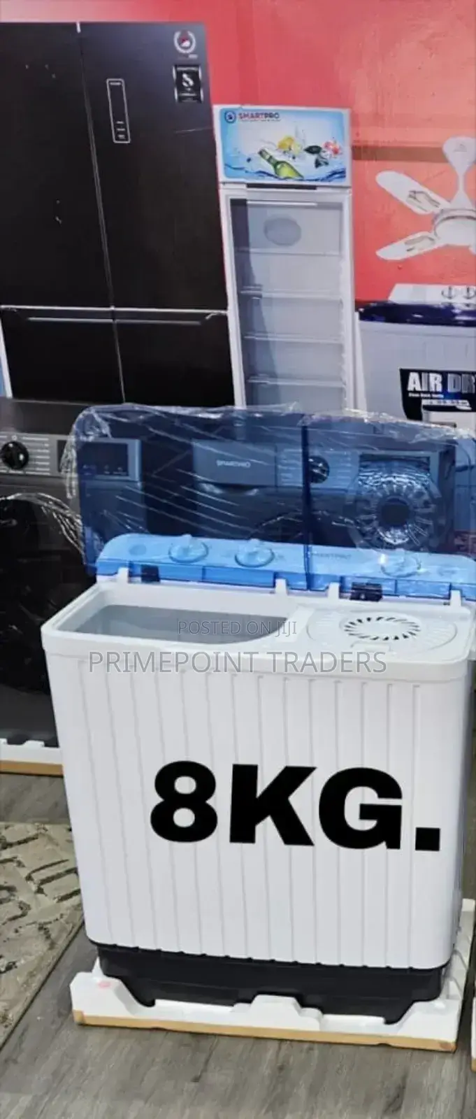 Generous 8 Kg Wash Capacity