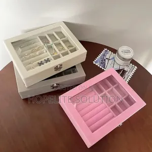 Velvet Jewelry Organizer Box