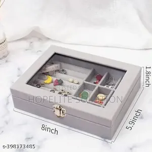 Velvet Jewelry Organizer Box