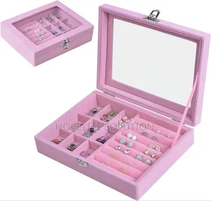 Velvet Jewelry Organizer Box