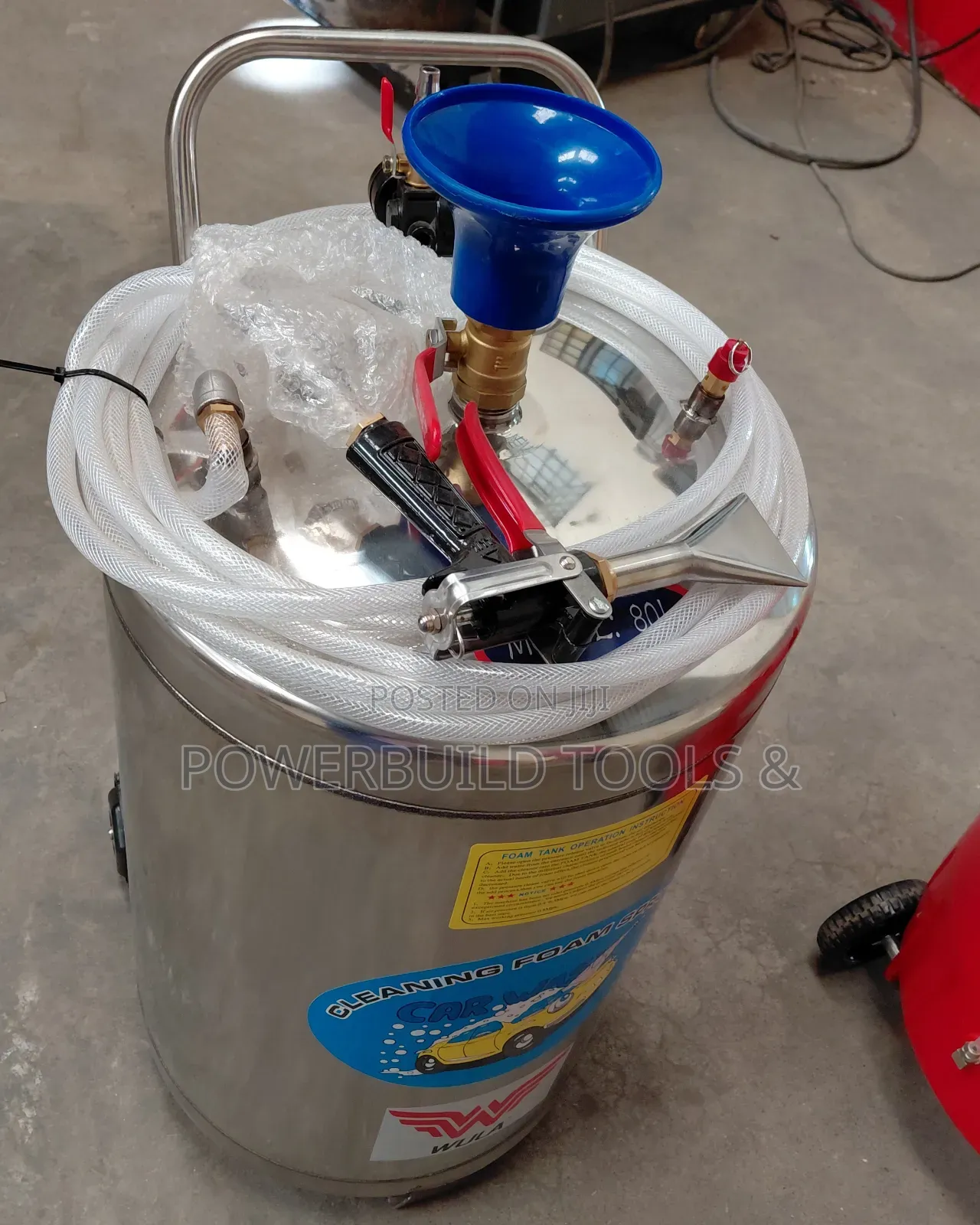 80l Stainless Steel Foam Dispenser For Exquisite Carwash Cleaning