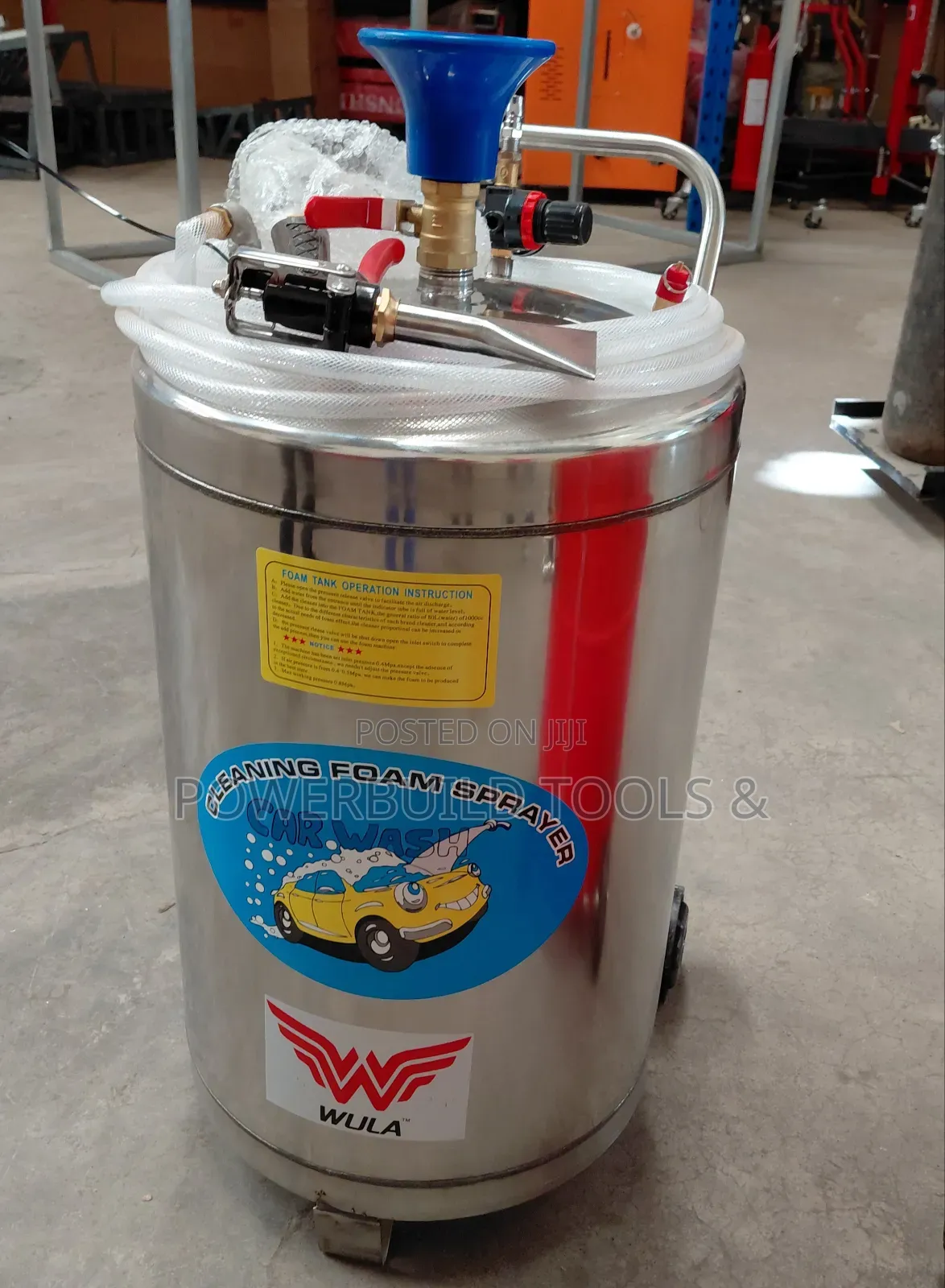 80l Stainless Steel Foam Dispenser For Exquisite Carwash Cleaning