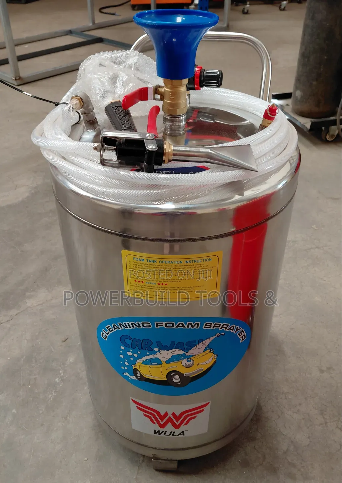 80l Stainless Steel Foam Dispenser For Exquisite Carwash Cleaning