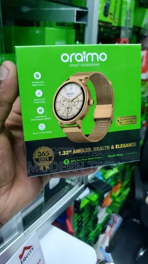 Oraimo Watch Muse 1.32” Amoled Ip68 Smart Watch With Amoled Screen 