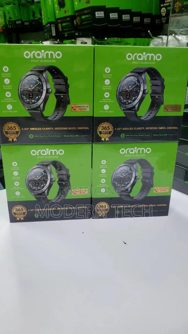 Oraimo Watch Nova Rn 1.43'' Amoled Rotating Bezel Control Smart Watch - thumbnail 2