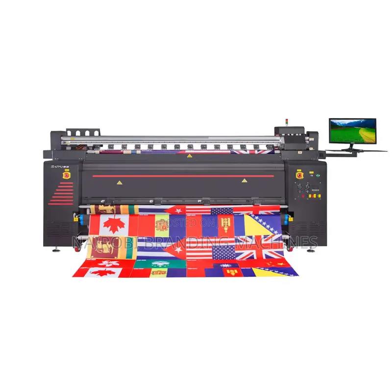 2 Meters Digital Flag Printing Machine With 4 Heads I3200-A1