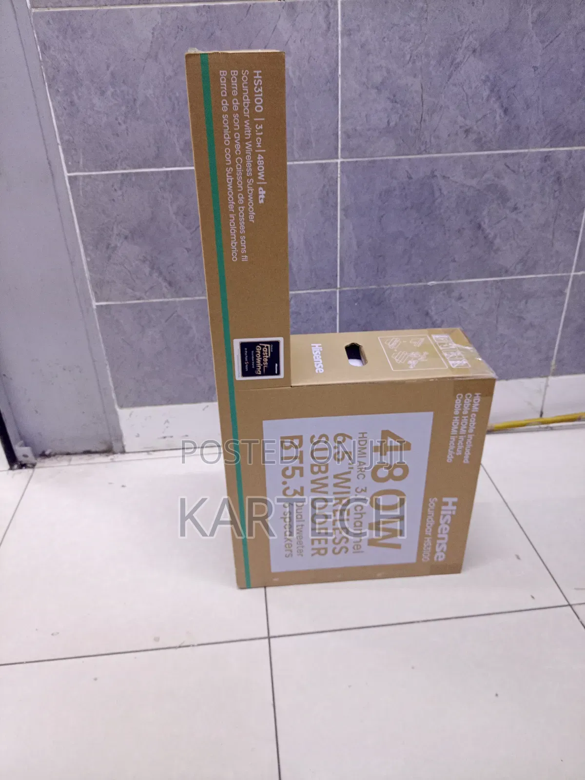 Hisense Hs3100 480w 3.1csoundbar With Wireless Subwoofer