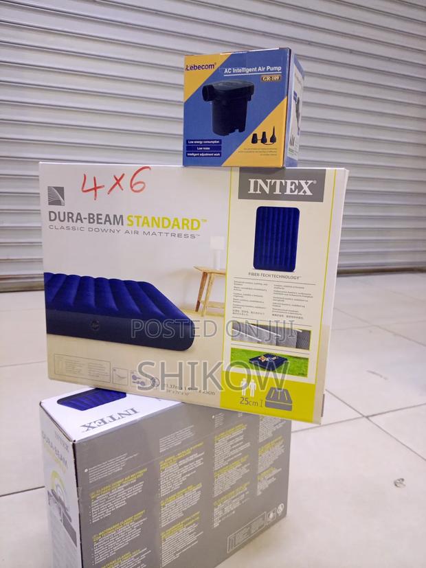 Intex 4 by 6 10 Inch Dura-Beam Standard Classic Downy Air Mattress