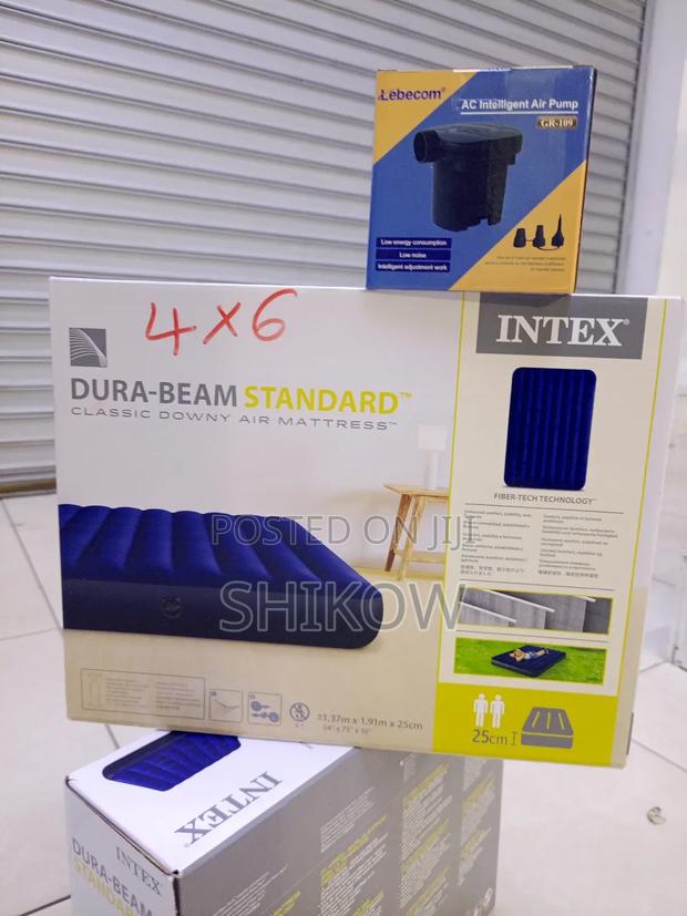 Intex 4 by 6 10" Dura-Beam Standard Inflatable Mattress