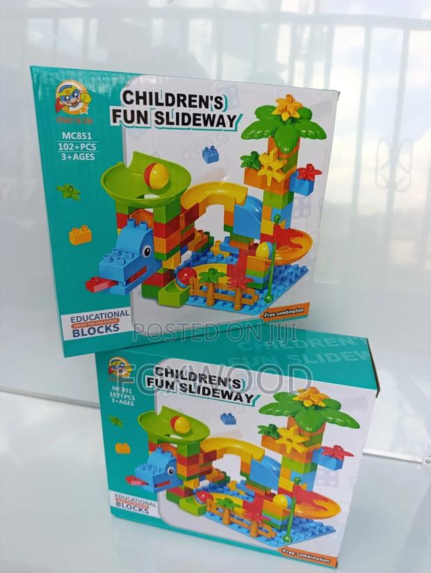 Children's Fun Slideway Educational Building Block Set - thumbnail 2