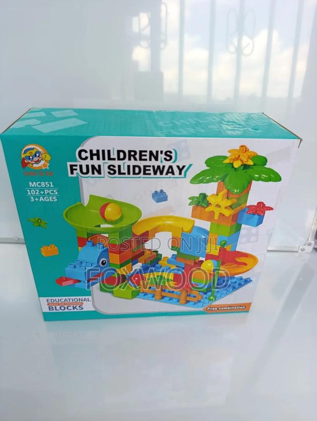 Children's Fun Slideway Educational Building Block Set