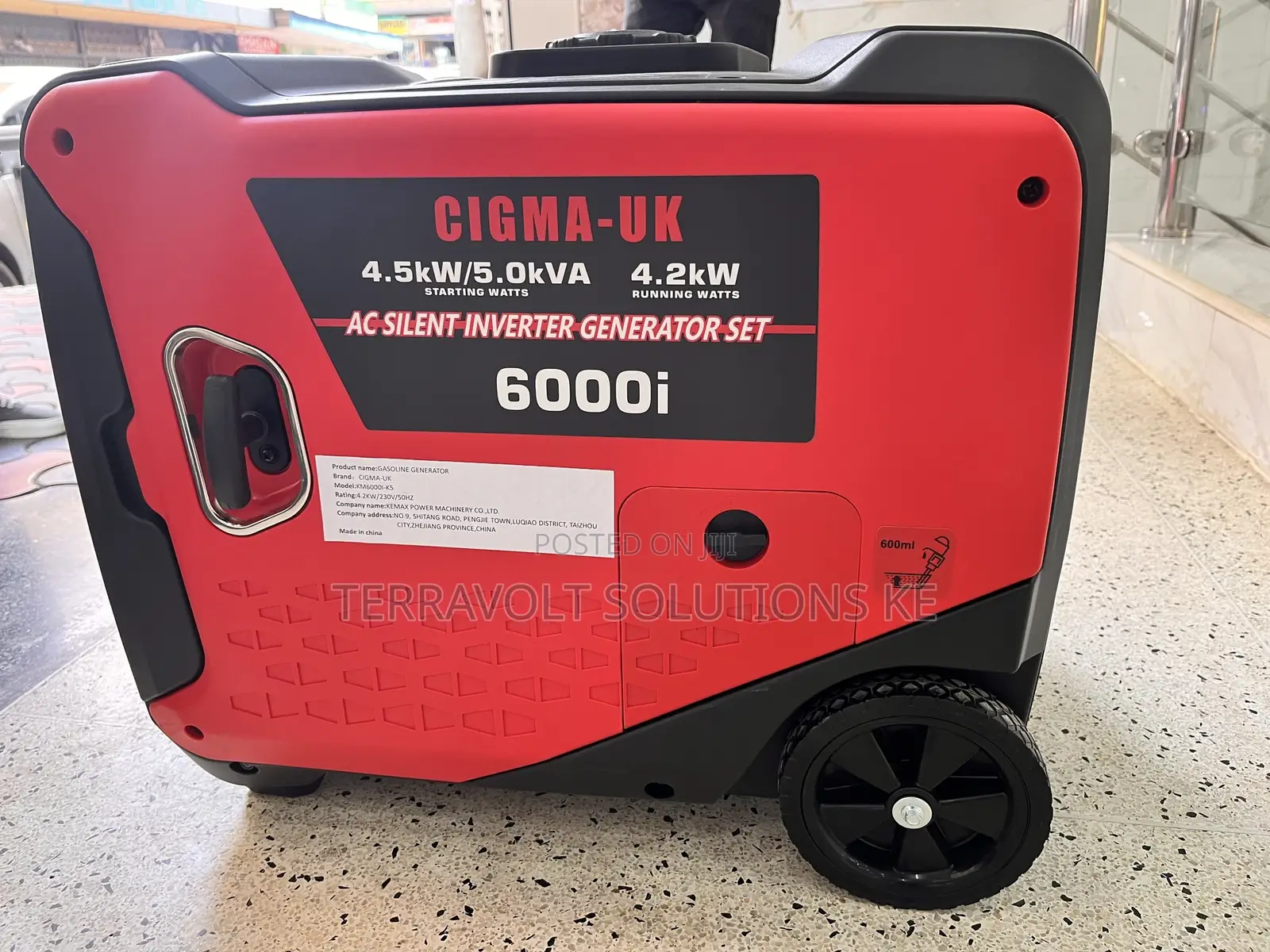 6kva Silent Cigma Uk 6000i Generator