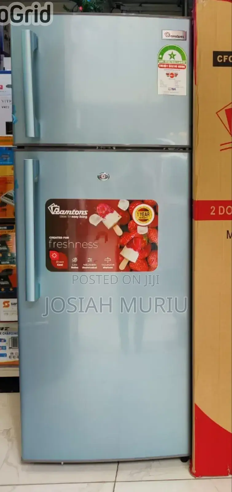 Ramtons Fridge Double Fridge 213litres Rf249