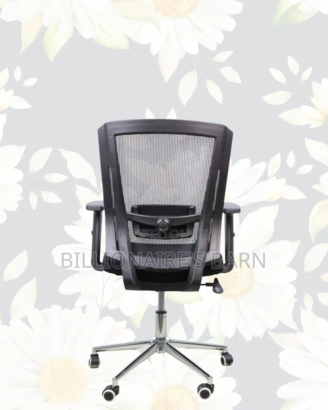 Ergonomic Mid-back Chair With Chrome Base | For Professional Offices