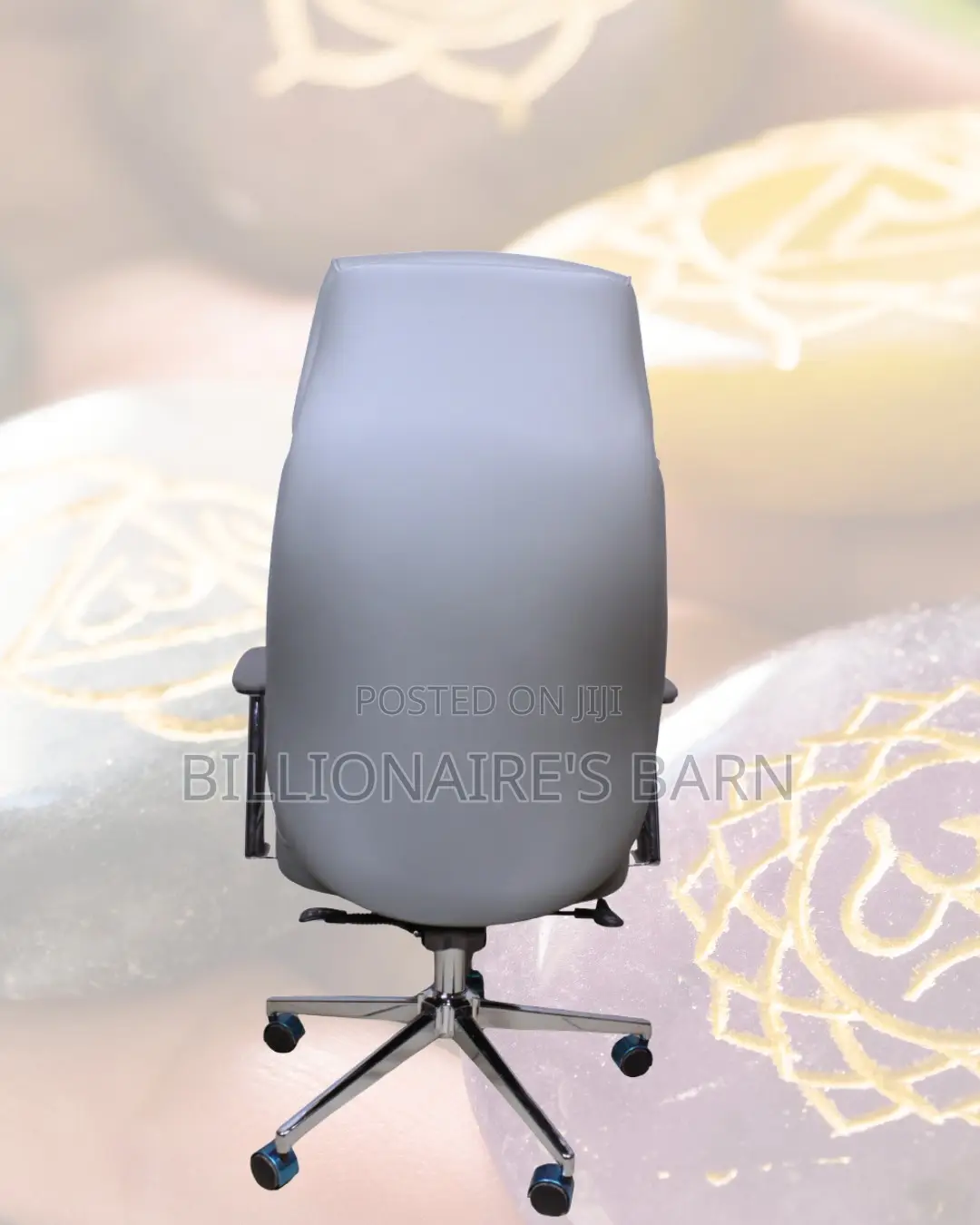 Durable Chair Leather Executive High-Density Foam | Delivery Available