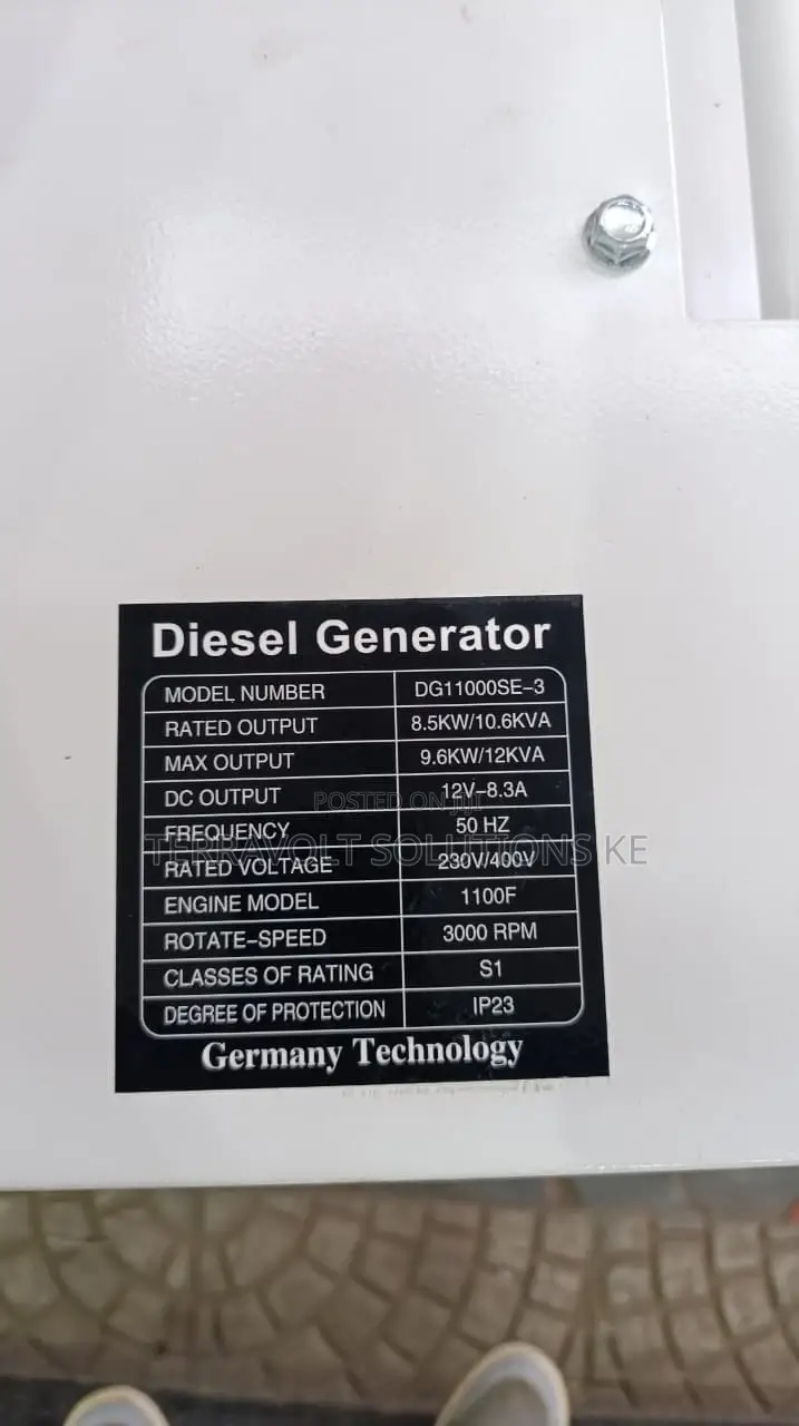 12kva Tavas Silent Diesel Generator With Ats(Air Cooled)