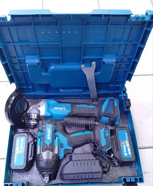 Btmax Brushless Cordless Combo/4 5" Grinder+Impact Wrench
