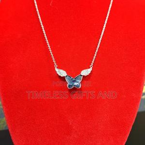 Ladies Silver Blue Necklace - thumbnail 2