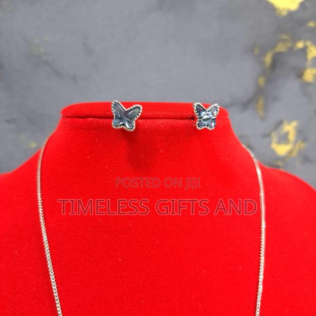 Necklace and Earrings Silver Set - thumbnail 4