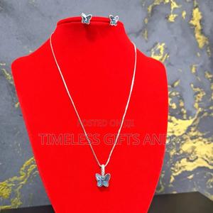 Necklace and Earrings Silver Set - thumbnail 2