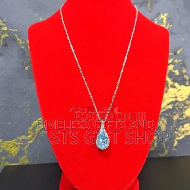 Waterdrop Pendant Ladies Silver Necklace - thumbnail 3