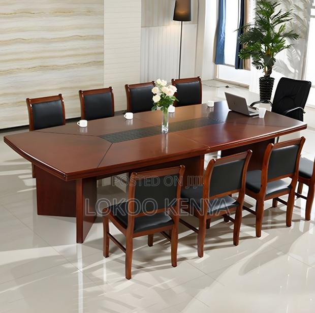 Office Table; 3 M Mahogany Executive Conference Meeting Table - thumbnail 6
