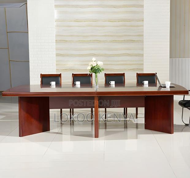 Office Table; 3 M Mahogany Executive Conference Meeting Table - thumbnail 7