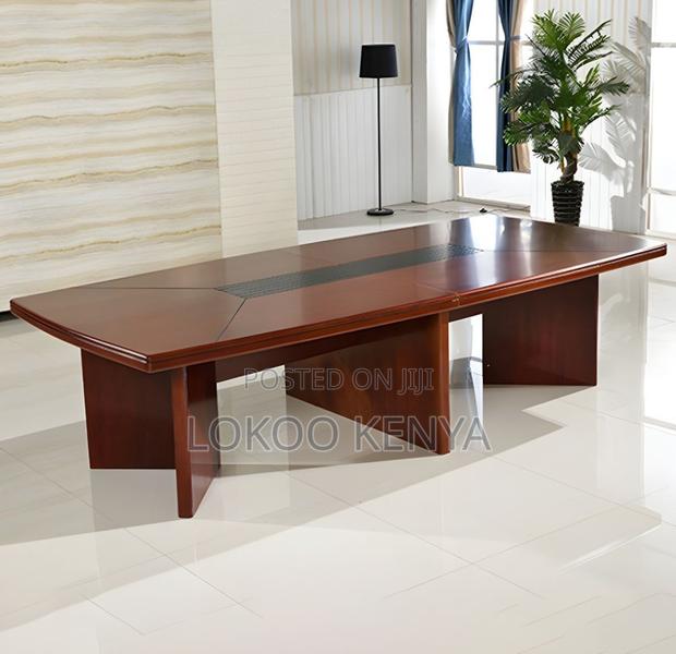 Office Table; 3 M Mahogany Executive Conference Meeting Table - thumbnail 8
