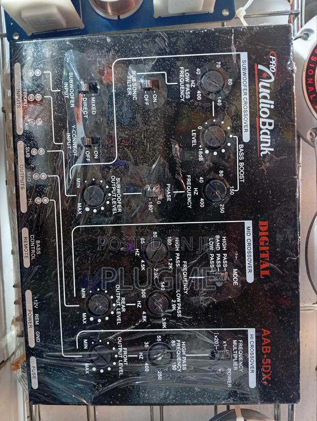 Professional Audiobank 5 Way Crossover Car Audio Enhancer