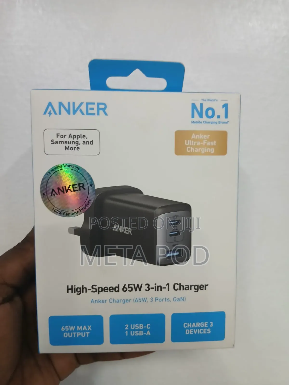 Anker High Speed 65w 3 in 1 Charger
