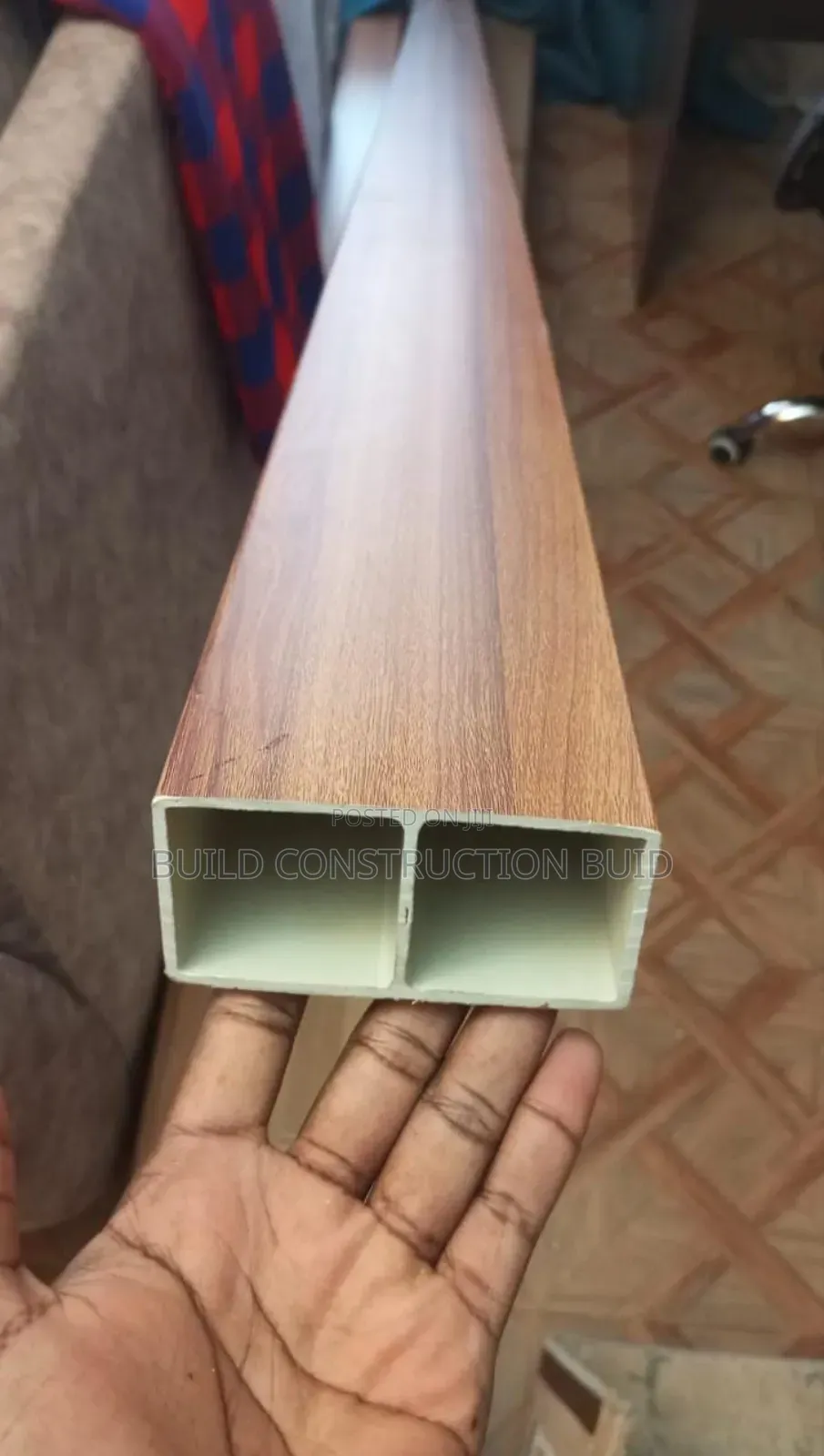 PVC Baffle/Square Tube 50 × 100
