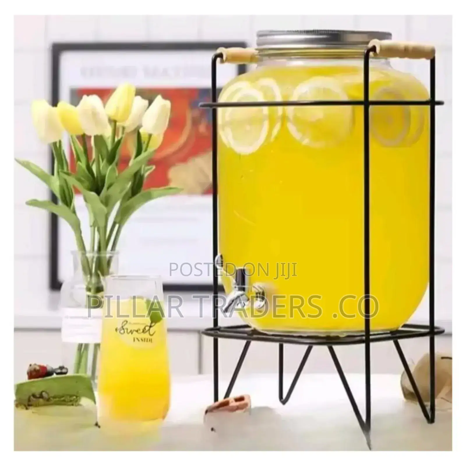 Glass Juice Dispenser 5 Litres