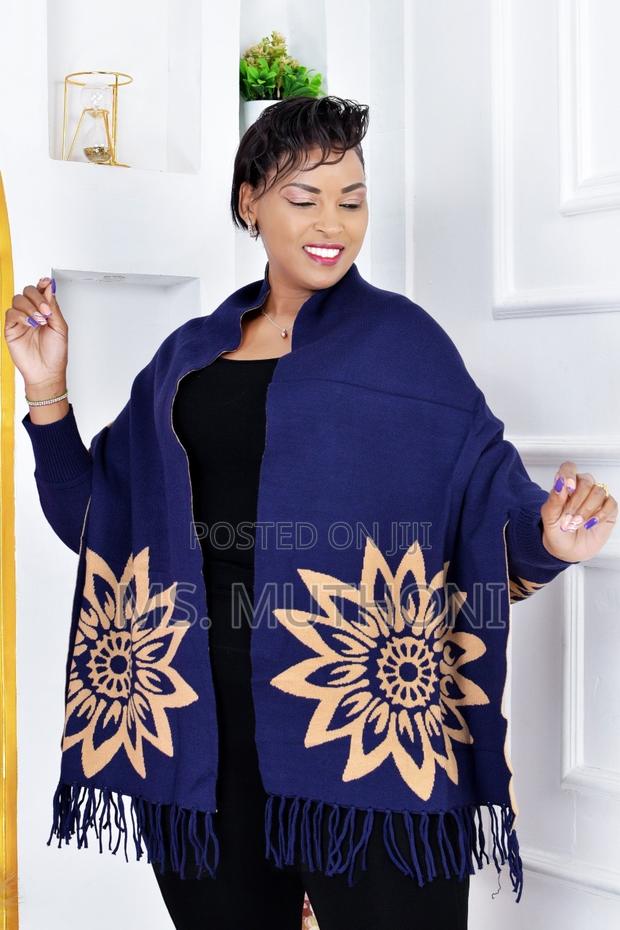 Warm Elegant Ladies Ponchos - main view