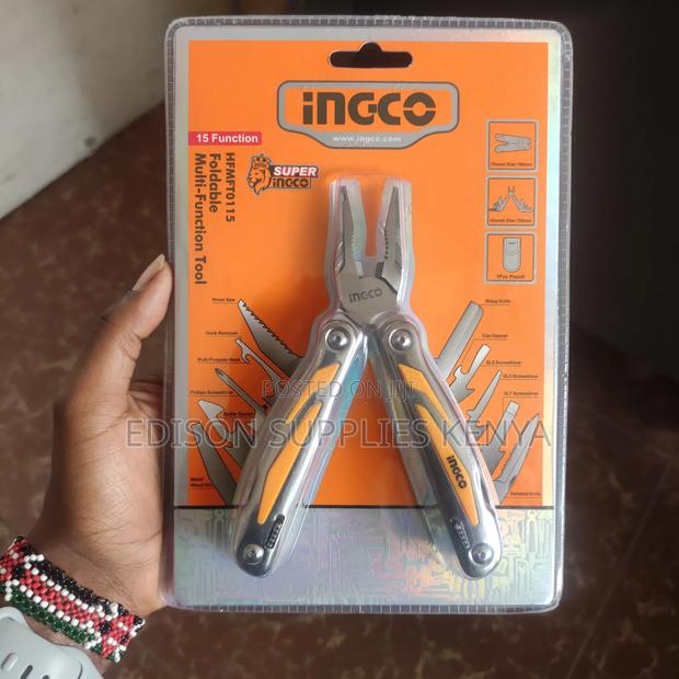Multi Tool Ingco Foldable Multi-function Tool 15-in-1 Pliers Cutter - thumbnail 5
