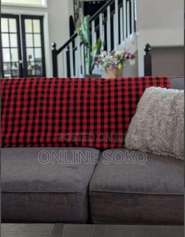 Authentic Kenyan Maasai Shuka/Kikoi Throw Blanket Travel Home Décor