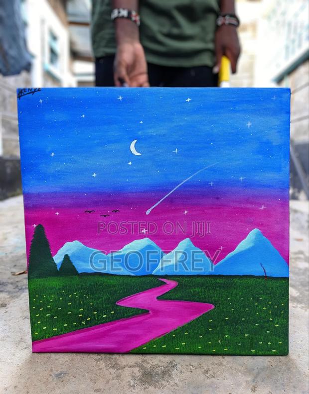 Hand Painted Acrylic Painting - thumbnail 4