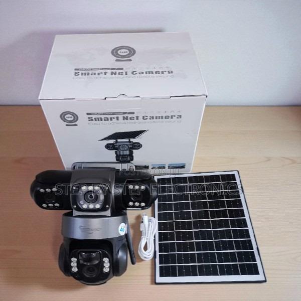 V380 Pro 12mp PTZ Triple Lens Solar Security Camera With Live View
