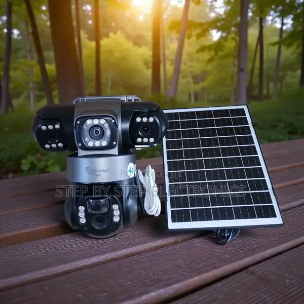 V380 Pro 4g 12mp Solar PTZ Triple Lens CCTV With Instant Motion Alerts