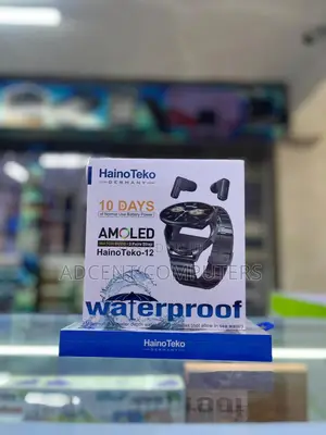 Hainoteko12 Waterproof Smartwatch With Builtin Wireless Earbuds