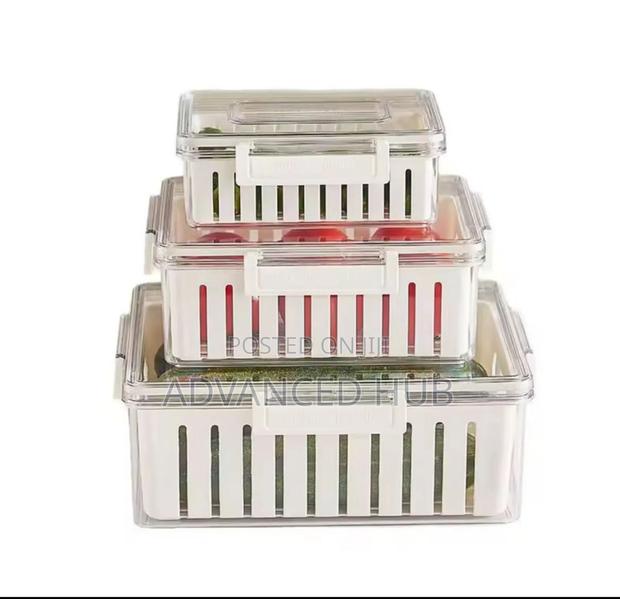 3pcs Stackable Food Storage Containers - thumbnail 2