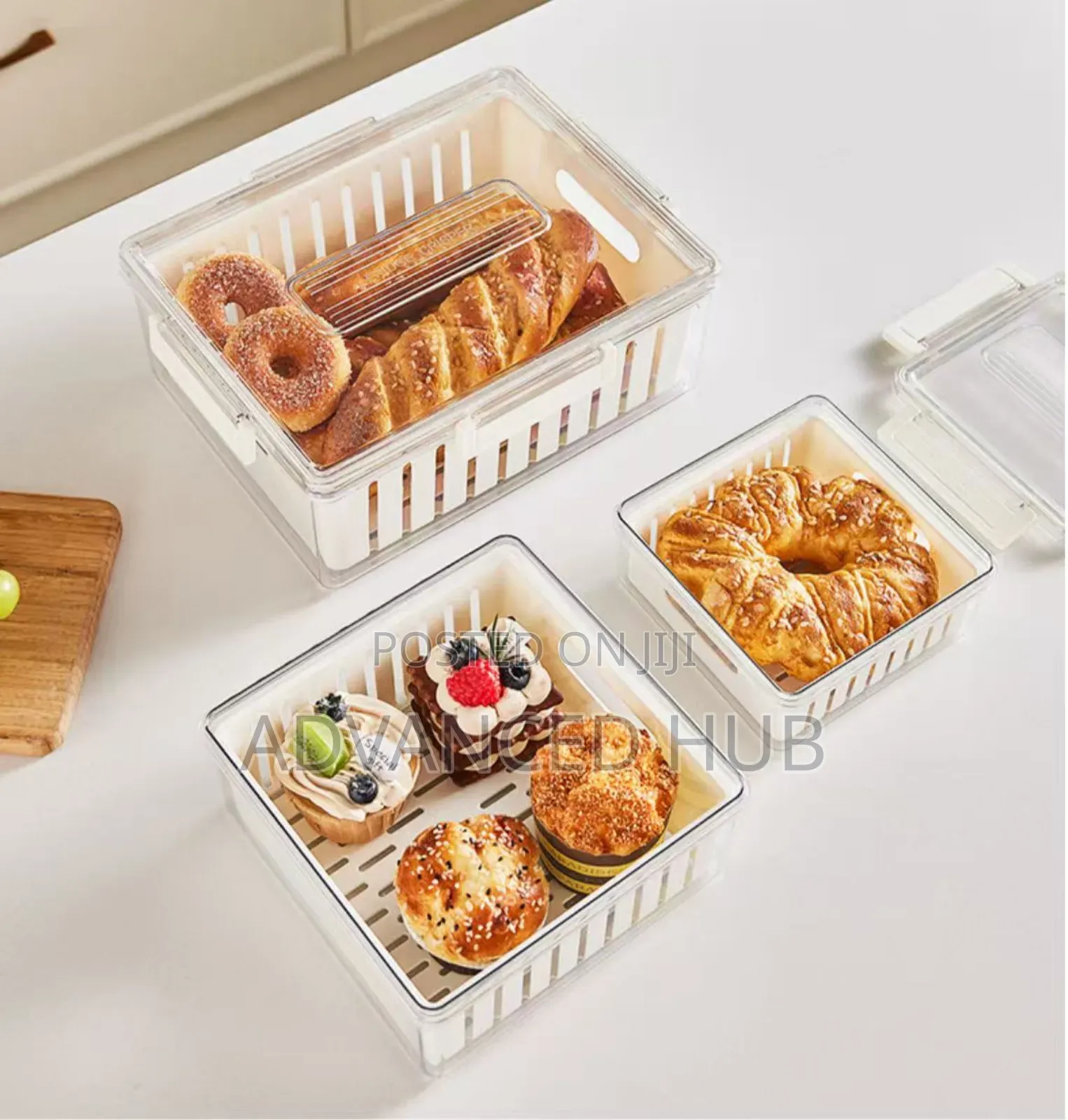 3pcs Stackable Food Storage Containers