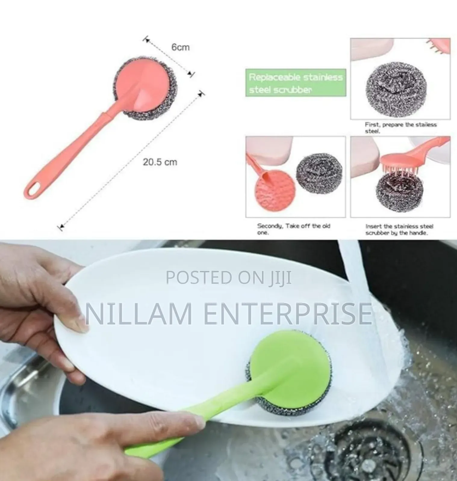 Kitchen Cleaning Tools /Set With Scrubbing Brush