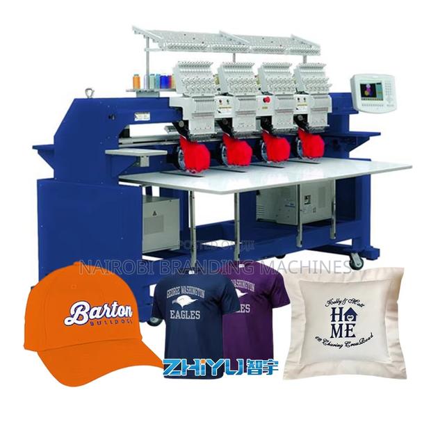 4-Head Automatic Embroidery Machine for Cap, Flat and Garment