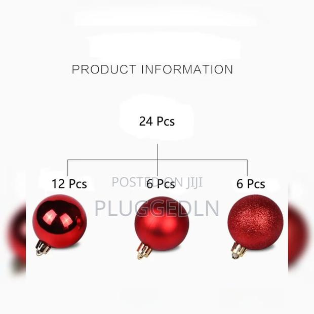 24pc Decor Balls 
Big Size 8cms - thumbnail 3