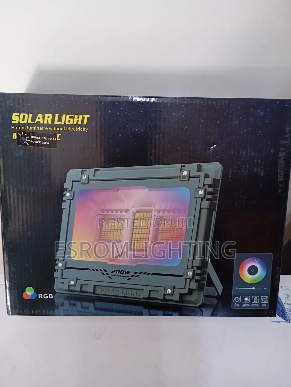 RGB 200 Watts Solar Floodlight